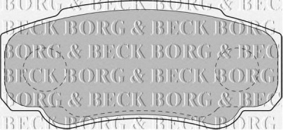 BORG & BECK bbp1763 -  Комплект тормозных колодок, дисковый тормоз